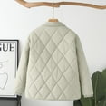 thumbnail image 3 of Hvyesh Womens Lightweight Quilted Jacket Winter Button Down Puffer Jackets Plus Size Crew Collar Warm Coats Outerwear, 3 of 8