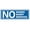 Blue, variant on No Shoes No Shirt No Service Door / Wall Sign - Dark Brown - Small
