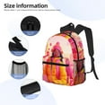thumbnail image 3 of Vsdgher Digital Nomad Pink Landscape Unisex Large Capacity Bookbag, Schoolbag, Casual Daypack for High School, College, Teens, Travel, Work, 3 of 6