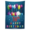 thumbnail image 3 of Ambesonne Colorful Tablecloth Rectangular Table Cover, 16 Party, 60"x90", Multicolor, 3 of 4