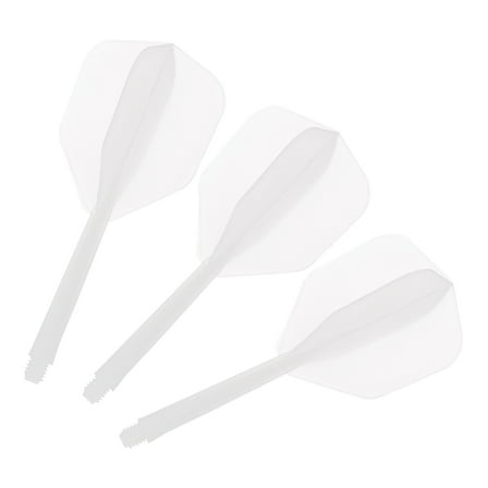 Uxcell Integrated Dart Shaft and Flights, 15 Pack 2BA Thread Plastic Dart Flights White