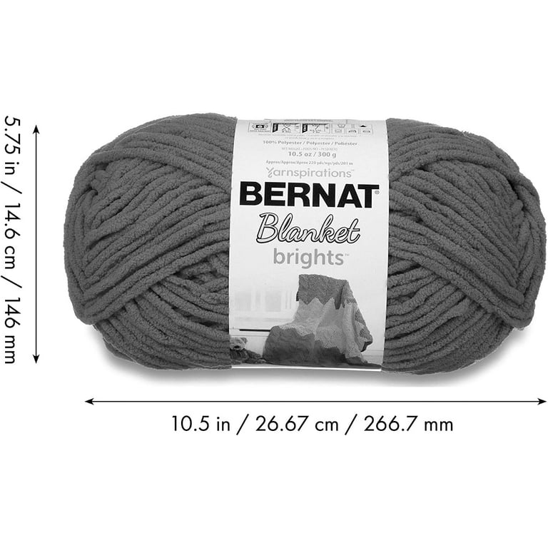 Bernat Blanket Brights Race Car Red Yarn - 2 Pack of 300g/10.5oz -  Polyester - 6 Super Bulky - 220 Yards - Knitting/Crochet 