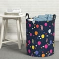 thumbnail image 6 of Sikiie Colored Balloons Print Round Dirty Clothes Basket, Waterproof Standing Foldable Storage Basket, for Laundry Room, Bedroom, Bathroom Storage-, 6 of 6