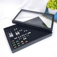 thumbnail image 4 of OUSITAID 100 Slots Ear Studs Ring Brooches Pin Storage Box Organizer Show Holder Jewelry Display Case, 4 of 9