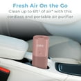 thumbnail image 3 of Pure Enrichment PureZone Mini Portable Air Purifier - Cordless True HEPA Filter Cleans Air & Eliminates 99.97% of Dust, Odors, & Allergens Close to You - Cars, School, & Office (Blush), 3 of 10