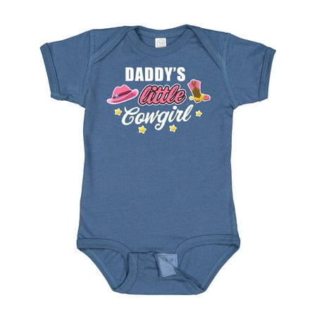 

Inktastic Daddys Little Cowgirl with Cowgirl Hat and Boots Gift Baby Girl Bodysuit
