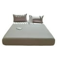 thumbnail image 3 of SIfdSeng Get it Fast Solid Color Bed Cover Class A Full Solid Color Washed Baby and Grade Bedspread Cover Imitation Pure Bed Sheet, 3 of 4