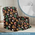 thumbnail image 3 of Xixirimido Gingerbread Man Christmas Trees Candy Recliner Cover with Pockets Reclining Slipcover 4-Pieces Lazy Boy Recliner Armchair Cover for Recliner Furniture Protector for Kid Pet, 3 of 8