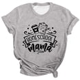 thumbnail image 3 of Womens Short Sleeve Shirts Casual Graphic Print T Shirt Crew Neck Tee Spring Outfits Summer Tops M, 3 of 3