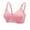 Pink, variant on XMMSWDLA Plus Size Front Closure Wire Free Bras for Women, Full-Coverage Wireless Bra Push Up Brassiere Pure Comfy Breathable Bralettes Lightly Lined Underwear for Everyday Comfort