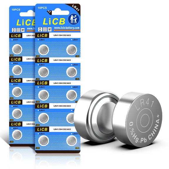 LiCB 20 Pack LR41 AG3 392 384 192 Battery 1.5V Button Cell Batteries