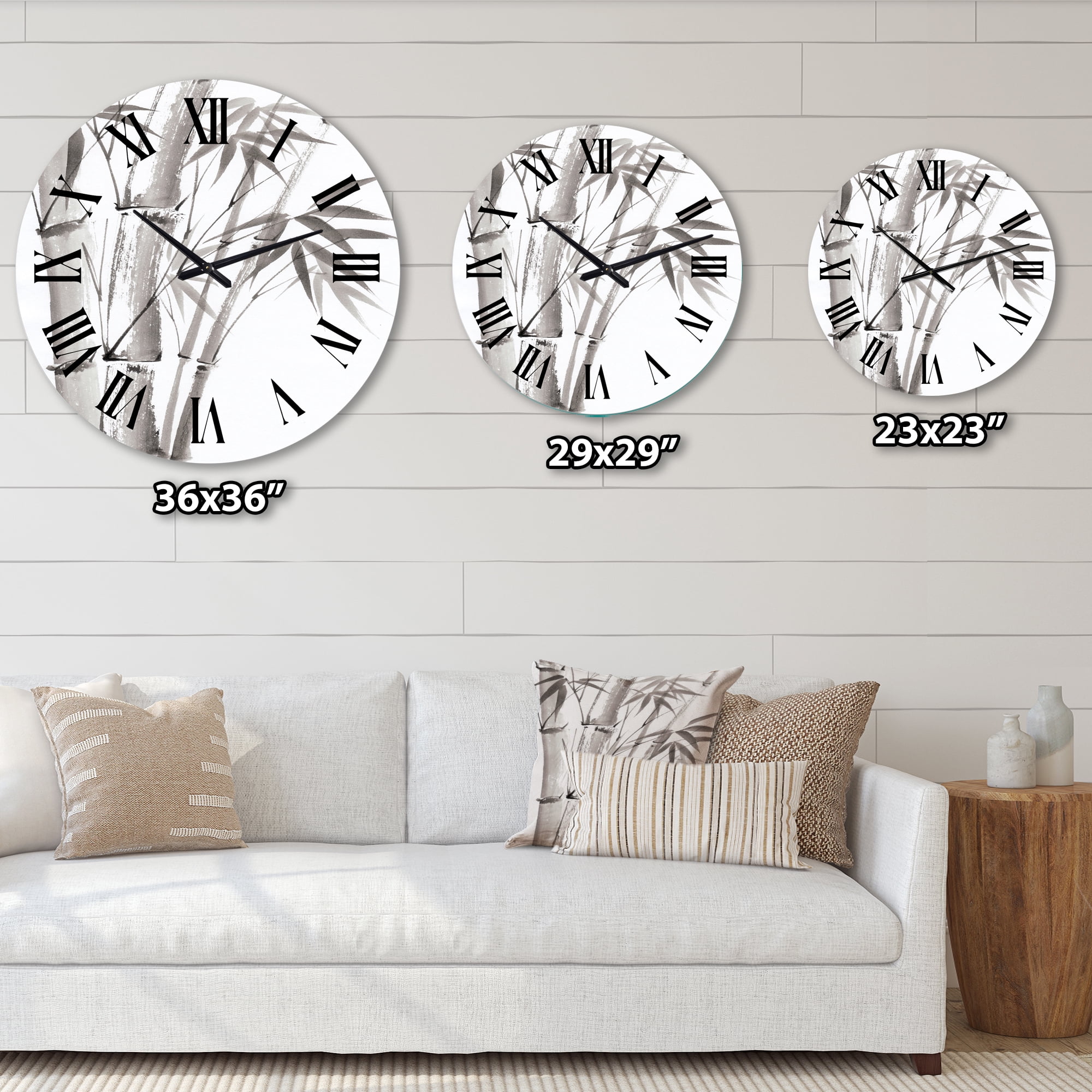 Designart 1 in Quartz Traditional Wall Clock