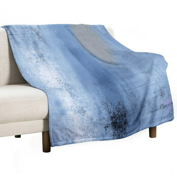 Abstract Blue Texture Art Blanket for Bed Throw Blanket for Women, Men Super Soft Plush Blanket Throw, Print Blanket