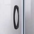 thumbnail image 4 of DreamLine Prime 38 in. x 38 in. x 78 3/4 in. H Shower Enclosure Base and White Wall Kit in Satin Black and Frosted Glass, 4 of 11
