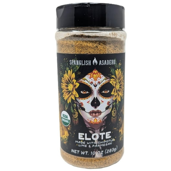 Spanglish Asadero Organic Elote Seasoning, 10 Ounce