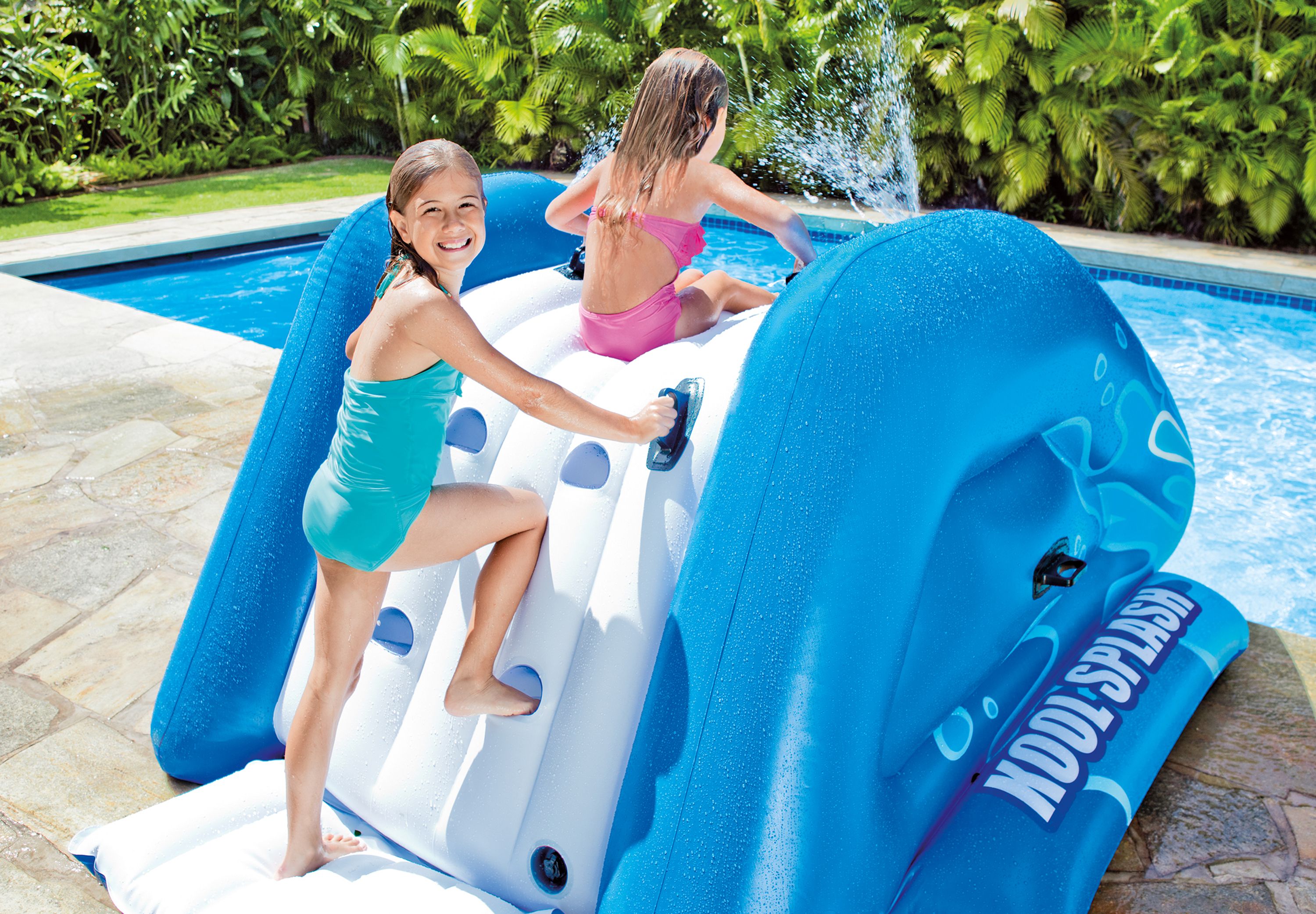 Swimming Pool Water Slide Inflatable Kids Adults 20 gauge Vinyl Stairs Steps New 78257321957 | eBay