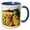 Blue/White, variant on 3drose, Armenia, Yerevan. Farmers Market. Grapes., 15oz Mug