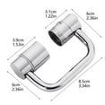 thumbnail image 4 of Rotatable Faucet Extender for Kids - Swivel Spout Arm Durable Alloy Kitchen Accessory Easy Install Water Flow Control, 4 of 9