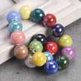 thumbnail image 3 of U8MO Glossy Shiny Round 8mm 12mm Ceramic Porcelain Loose Beads For Jewelry Making-Lake Blue-8mm (30pcs), 3 of 5