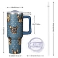 thumbnail image 2 of OBREWU French Bulldogs Blue Tumbler with Handle and Lid,French Bulldogs Blue 40oz Double Wall Vacuum Insulated Tumbler,Cups Gift for Women and Men, 2 of 7