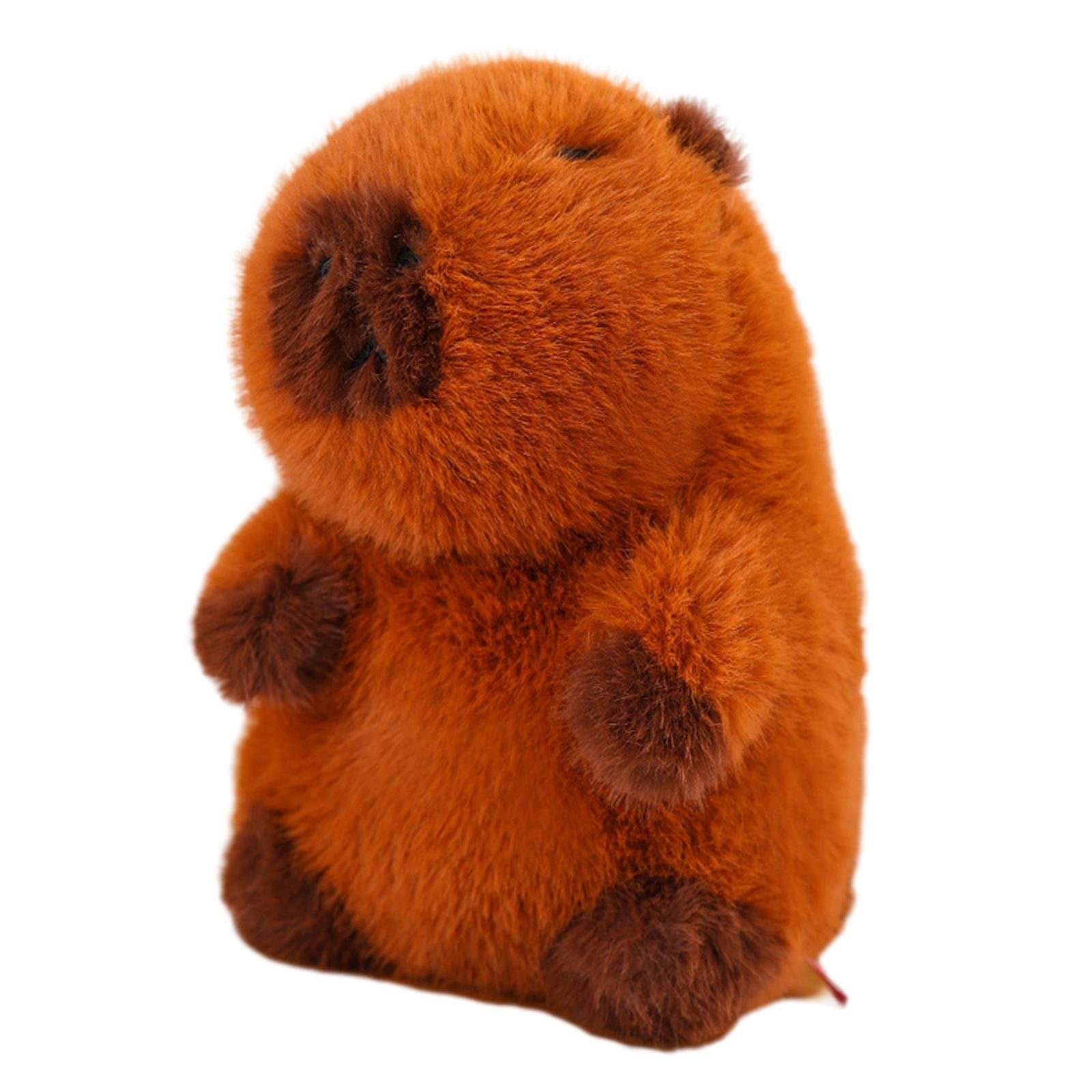 LeeQinersw Capybara Plush Toy Cute Capybara Stuffed Animal Capybara Soft Toy for Boys Girls 35cm without hair
