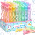 thumbnail image 1 of Juego de varitas de burbujas Cawiew, 32 unidades, miniunicornio, con caja expositora, 1 of 7