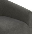 thumbnail image 6 of Swivel Accent Chair, Velvet Curved Swivel Barrel Chair with Wood Base, Upholstered Club Armchair, 360 Degree Round Chair, Contemporary Leisure Single Sofa for Living Room, Nursery, Bedroom, Dark Gray, 6 of 7