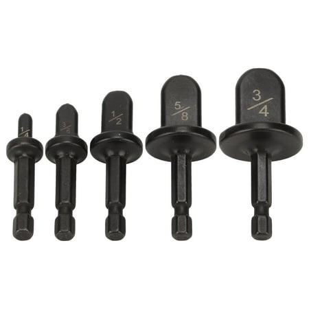 

Pipe Flaring Tool Strong 1/4in 3/8in 1/2in 5/8in 3/4in Easy To Carry Swaging Tool Bit Set For Copper Pipe