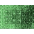 thumbnail image 1 of Ahgly Company Indoor Rectangle Oriental Emerald Green Industrial Area Rugs, 2' x 4', 1 of 4