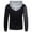 Gray, variant on Fesfesfes Hooded Tops for Men Multicolor Stitching Slim Fit Hooded Pullover Casual Patchwork Sweater Clearance Under $10