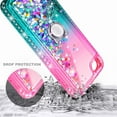 thumbnail image 3 of iPod Touch 7 Case, iPod Touch 6 5 Case with Screen Protector, Nagebee Liquid Glitter Floating Gradient Quicksand Bling Diamond Durable Girls Cute Case for iPod Touch 7th/6th/5th Gen (Pink/Aqua), 3 of 6
