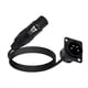 thumbnail image 5 of Cable de Extensión de Audio de 3 Metros con Conector XLR de para Montaje en Panel, Conector Hembra A XLR, Conector de Micrófono, Pasamuros, 5 of 6