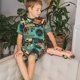 thumbnail image 4 of Fotbe Retro Pop Art Collage Pijama Estampada de 2 Piezas para Niños – Ropa de Dormir de Manga Corta Cómoda para Niños y Niñas, Camiseta y Shorts de Algodón-X-Large, 4 of 6