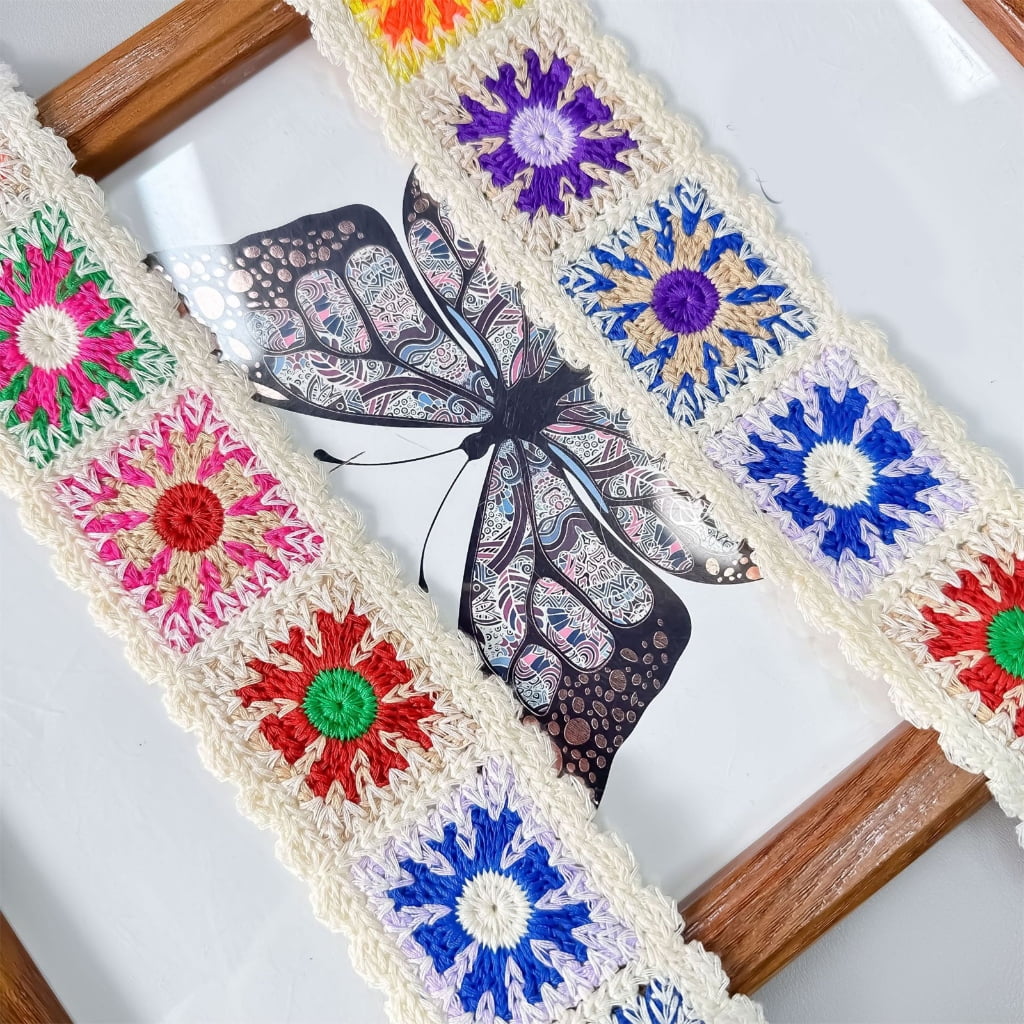 Vintage Ribbon Crochet Edging Ethnic Lace Trim Embroidered Woven Webbing Tape