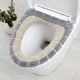 thumbnail image 1 of Cojín para asiento de inodoro, funda de inodoro gruesa de invierno, cojín de asiento de inodoro de punto, funda de inodoro lavable para el hogar, secador de zapatos, 1 of 3