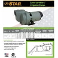 thumbnail image 2 of Star HSP20P1 2 HP Self Priming Lawn Sprinkler Irrigation Pump, Rugged Cast Iron, 78 GPM, Made in the USA using a Majority of US Content, 2 of 6