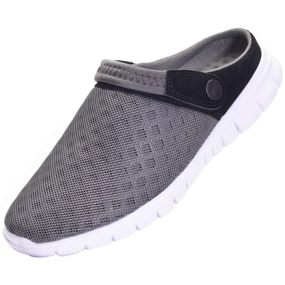 Couple Garden Clogs Summer Sandals Mesh Slippers Beach Shoes Lightweight Non-Slip Soft Outdoor Indoor 14.5 Women/13.5 Men