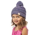 thumbnail image 1 of Gravity Threads Kids Beanie 4 Tone Fun - Purple/Denim, 1 of 2