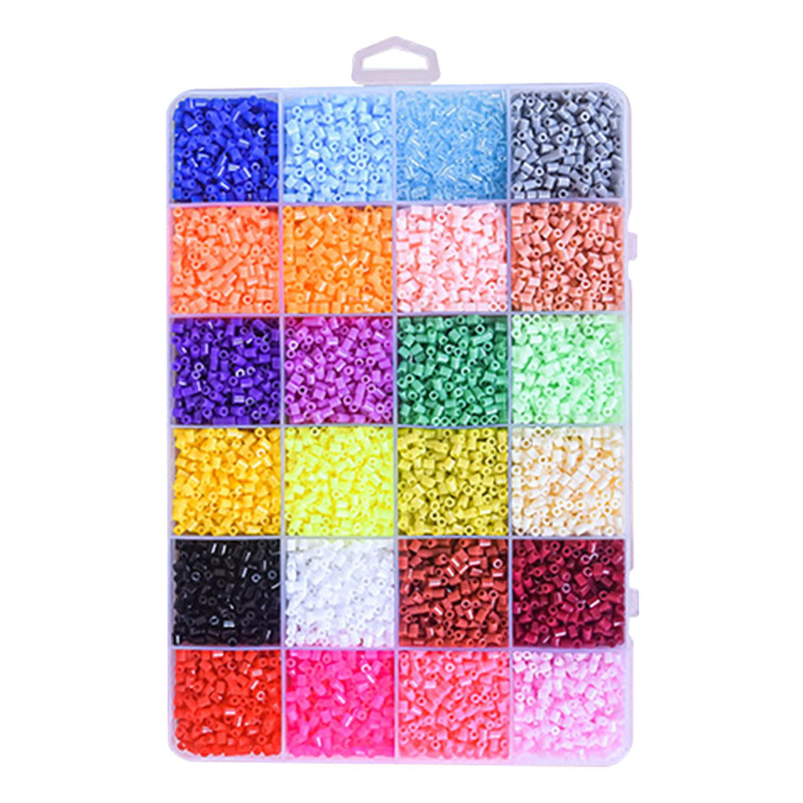 HILABEE 39000Pcs Fuse Beads Kit Creative 72 Colors DIY Art Melty Beads Hama Beads Puzzle Toys for Kids Children Party Christmas Girls