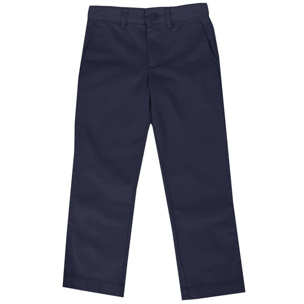 24 Pack Toddler Flat Front School Uniform Pants - Navy