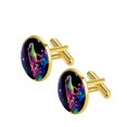 thumbnail image 2 of Frog Men's Cufflinks for Formal Attire Made of Stainless Steel Special Occasions, 2 of 6