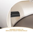 thumbnail image 3 of 1 Set Plastic Iron Round Paper Holder Roller for Bathroom Toilet Tissue Roll Storage, 3 of 9