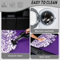 thumbnail image 5 of KEIAHUAN Purple Hibiscus Tribal Car Trunk Mat 29" x 39", Non Slip All Weather Cargo Liner Full Protection Universal Fit for Most Cars Suv Trucks, 5 of 6