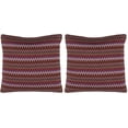 thumbnail image 2 of SAFAVIEH Ava Zig Zag Pillow, 18" x 18", Raspberry, Set of 2, 2 of 4