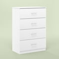 thumbnail image 5 of Furinno Tidur Simple Design 4-Drawer Dresser with Handle, Solid White, 5 of 6