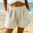 thumbnail image 5 of Guluxicc Women's Athletic Shorts with Pockets Elastic High Waisted Running Short Trousers for Everyday Gym Workout, 5 of 6