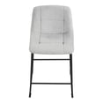 thumbnail image 5 of Furniture of America Perri Modern Chenille Counter Height Dining Chairs, Gray (Set of 2), 5 of 16