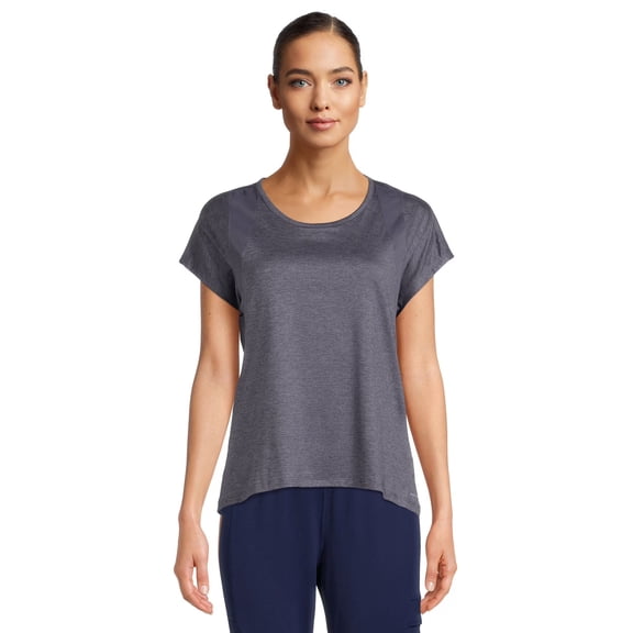Women's Short Sleeve Performance T-Shirt, Grey, Large