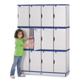 thumbnail image 2 of Stacking Lockable Lockers -  Triple Stack - Blue, 2 of 7