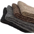 thumbnail image 3 of Lian Style Big Girl's Women's 6 Pairs Pack Fashion Soft Wool Crew Socks Size 6-9 HR1613-6P3C3Coffee, Brown Tan, 3 of 3